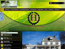 Tablet Screenshot of hofferfuneralhome.com